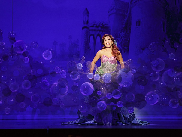 Diana Huey as Ariel in the touring production of The Little Mermaid, presented by Broadway in Columbus and CAPA (Photo by Mark & Tracy Photography)