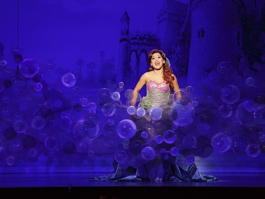Diana Huey as Ariel in the touring production of The Little Mermaid, presented by Broadway in Columbus and CAPA (Photo by Mark & Tracy Photography)