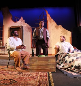 Christopher Austin, Bryant Bentley and Chris Tucci (from left) in The Whipping Man  (photo by Matt Hermes) 