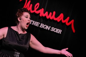 Heather Carvel as the title performer in Big Voice: The Ethel Merman Experience (photo courtesy of Warehouse Theatre Company) 