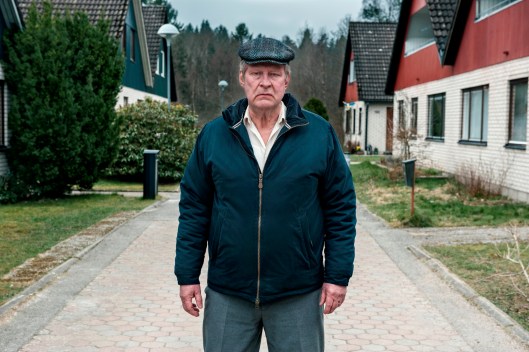 Rolf Lassgard as the gruff title character in A Man Called Ove