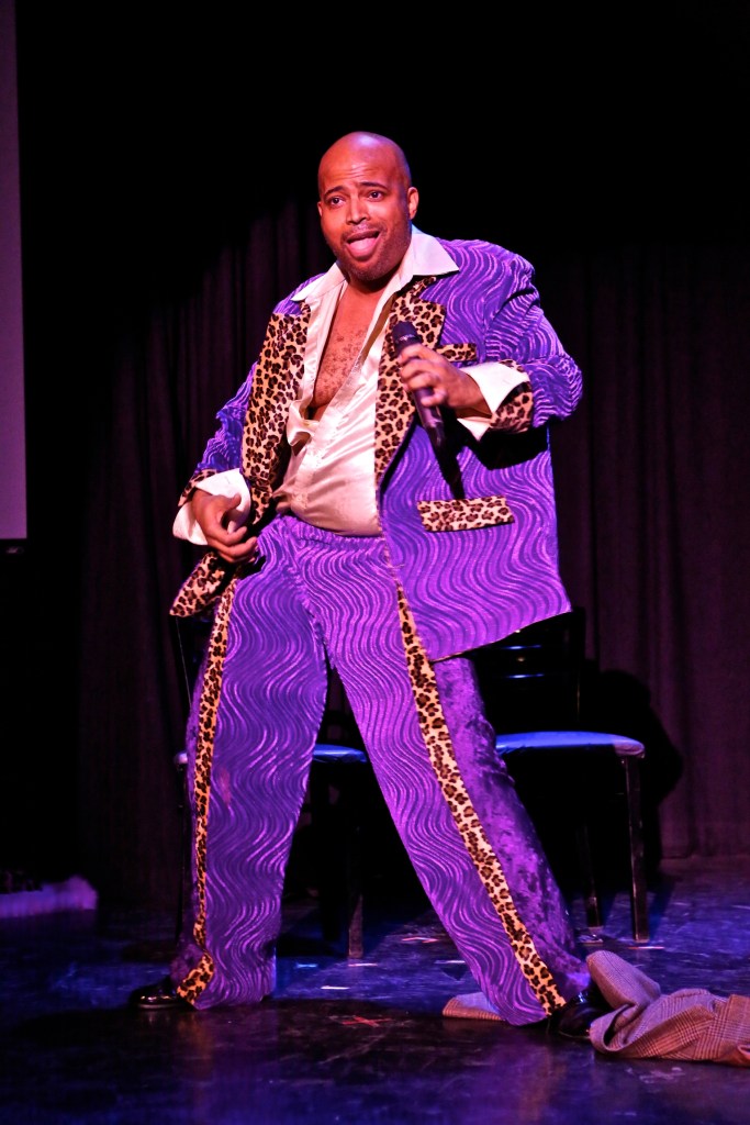 Brandon Anderson as Funk Daddy Love in a skit from Body Heat (Shadowbox Live photo)